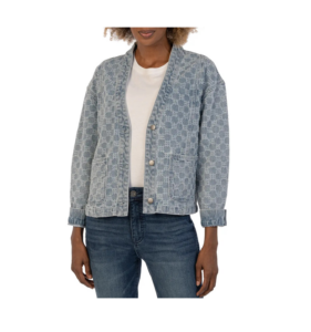 Image of sale on Coco V-neck Denim Jacket
