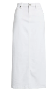Image of sale on Side Slit Midi Denim Skirt