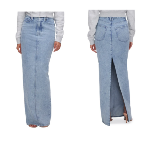 Image of sale on Denim Maxi Skirt