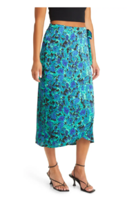 Image of sale on Ulina Floral Wrap Skirt