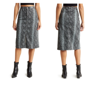 Image of sale on Kory X Snakeskin Pencil Skirt