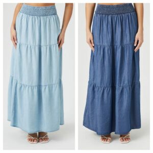 Image of sale on Chambray Maxi Skirt