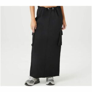 Image of sale on French Terry Toggle Maxi Skirt