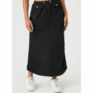 Image of sale on Toggle Drawstring Cargo Midi Skirt