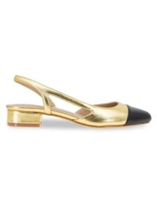 Image of sale on Tillie Metallic Slingback Sandals