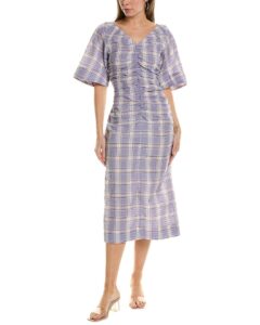 Image of sale on Seersucker Midi Dress