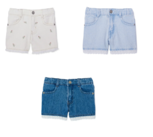 Image of sale on Toddler Girl Denim Short, Sizes 18m-5t