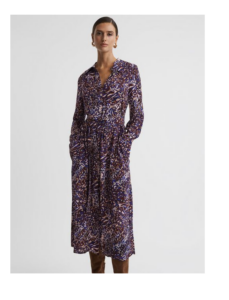 Image of sale on Animal Print Midi Dress