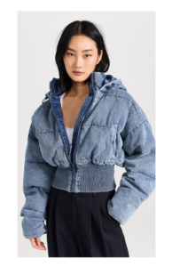Image of sale on Denim Puffer Jacket
