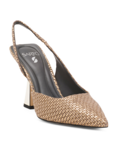 Image of sale on Leather Arina Slingback Heels
