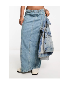 Image of sale on Parachute Denim Midi Skirt