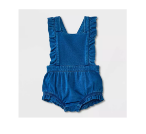 Image of sale on Girls’ Knit Denim Romper