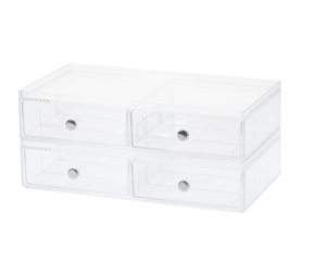Image of sale on Set of 2 Eyeglass Stackable Storage Containers