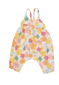 Image of sale on Floral Print Tie Back Organic Cotton Romper