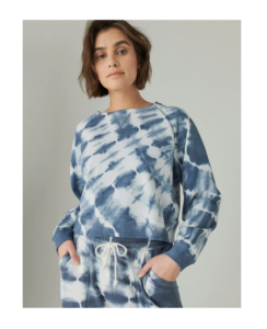Image of sale on Womens French Terry Cropped Raglan Crew