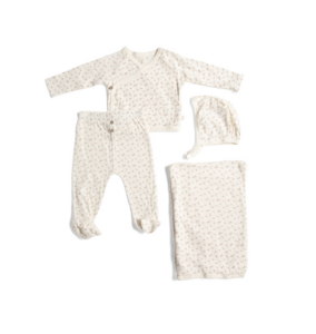 Image of sale on 2pc Newborn Girls Top and Pants Set with Bonnet and Blanket