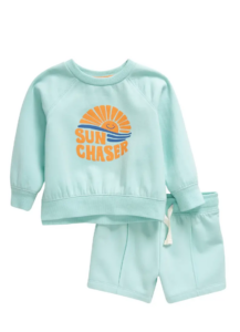 Image of sale on Graphic Sweatshirt & Pintuck Shorts