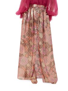 Image of sale on Akura Metallic Floral Maxi Skirt