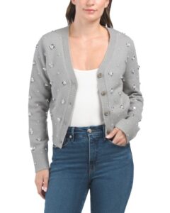 Image of sale on Sequin Embroidered Cardigan