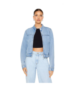 Image of sale on Denim Moto Jacket