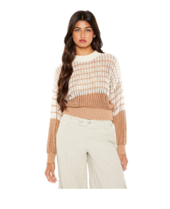 Image of sale on Striped & Colorblock Sweater