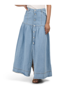 Image of sale on Denim Maxi Skirt