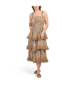 Image of sale on Rosalie Tiered Midi Dress