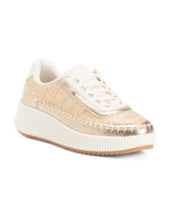 Image of sale on Bandy Lace Up Woven Sneakers