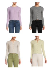 Image of sale on Ribbed Knit Crop Cardigan