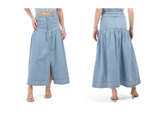 Image of sale on Denim Maxi Skirt