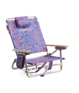 Image of sale on Leaf Print 5 Position Backpack Chair