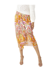 Image of sale on Draped Silk-blend Skirt
