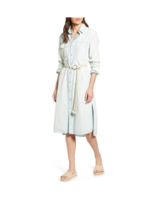 Image of sale on Taylor Long Sleeve Denim Shirtdress