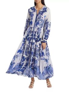 Image of sale on Eterna Josefina Printed Maxi Dress