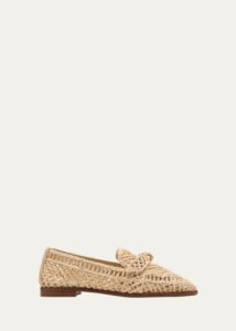 Image of sale on Raffia Knotted Bow Loafers