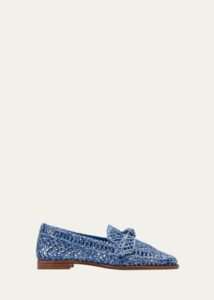 Image of sale on Raffia Knotted Bow Loafers
