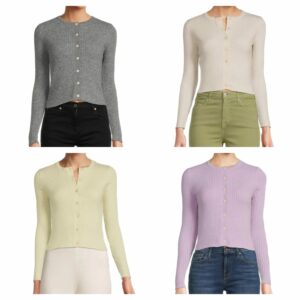Image of sale on Ribbed Knit Crop Cardigan