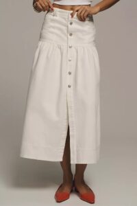 Image of sale on Button-front Midi Skirt