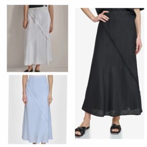 Image of sale on Pull on Linen Skirt