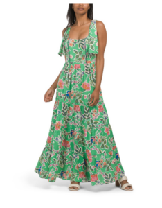 Image of sale on Sleeveless Floral Maxi Dress