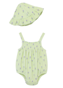 Image of sale on Tulips Bubble Bodysuit & Hat Set
