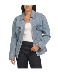 Image of sale on Waist Fitted Denim Jacket