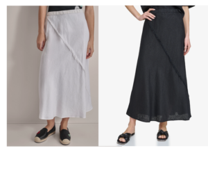 Image of sale on Pull on Linen Skirt