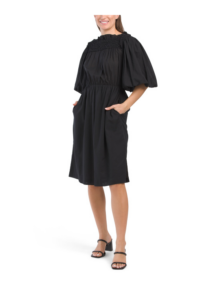 Image of sale on Textured Smocked Dress