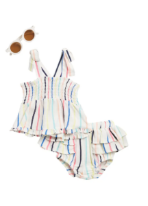 Image of sale on Stripe Top, Bloomers & Sunglasses Set