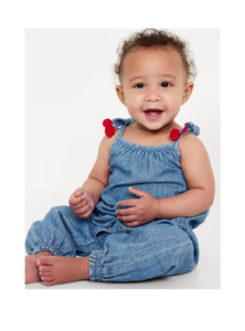 Image of sale on Sleeveless Heart-pocket Jumpsuit for Baby