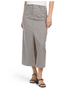Image of sale on Striped Midi Skirt