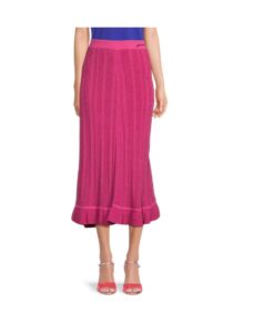 Image of sale on Knit Ribbed Midi Skirt