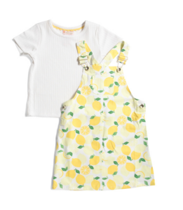 Image of sale on Toddler Girls Lemon Printed Dress Set
