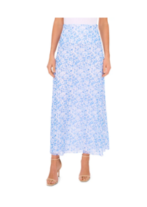 Image of sale on Side Slit Mesh Maxi Skirt